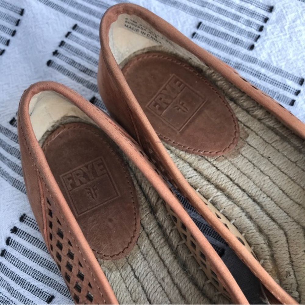 FRYE // Lee A Line Perf Espadrille Flat Mocassin Size 8.5 - Picture 10 of 11